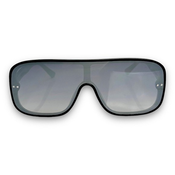 Shield Sunglasses Oversized Flat Top Mirrored Lens Fashion‎ Visor Sunnies Lentes - Picture 5 of 11